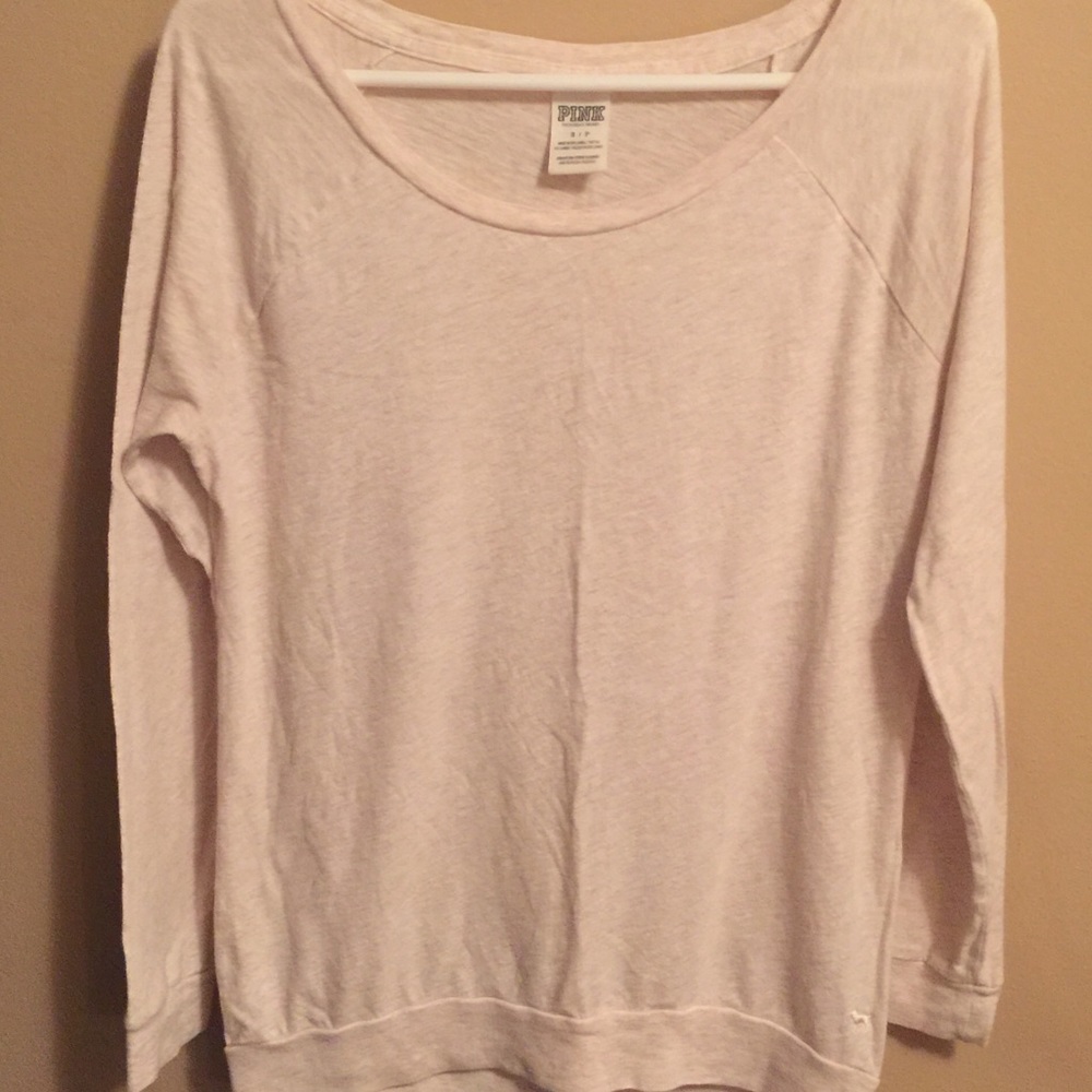 Comfy Long sleeve tee tan with white speckles